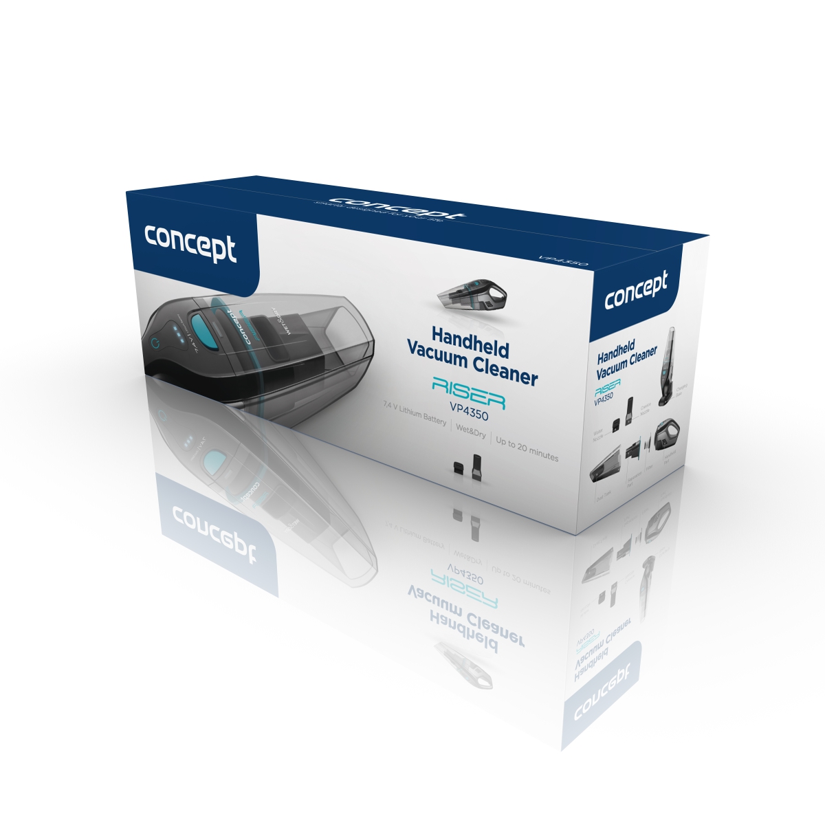 Ruční vysavač Concept VP4350 7,4 V WET & DRY RISER
