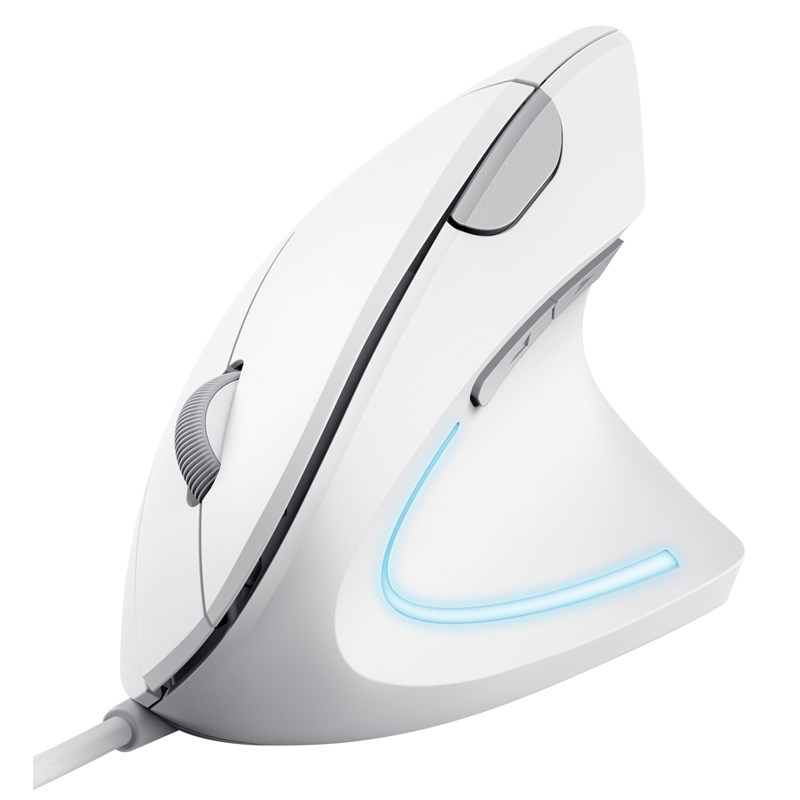 Myš Trust Verto Ergonomic / optická/ 6 tlačítek/ 1600DPI - bílá