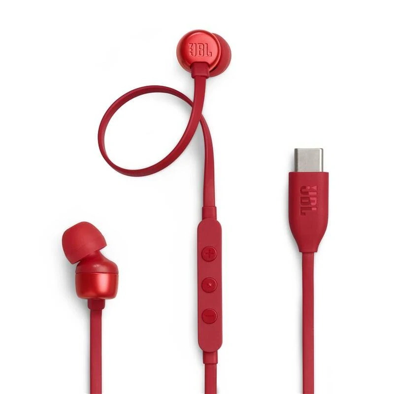 Sluchátka JBL Tune 310 USB-C červená