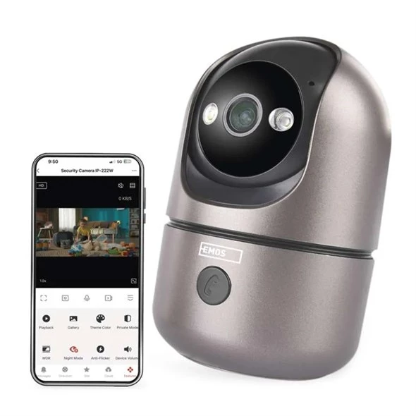 GoSmart vnitřní otočná kamera EMOS IP‑220W s WiFi