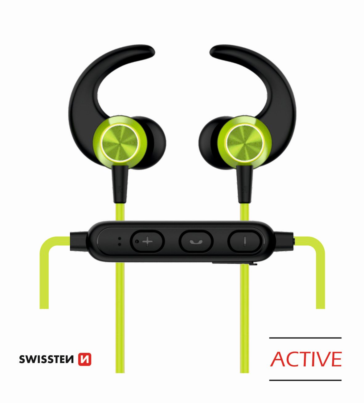SLUCHÁTKA BLUETOOTH SWISSTEN ACTIVE LIMETKOVÉ