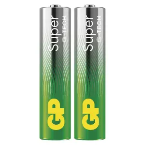Alkalická baterie GP Super AAA (LR03), 2 ks