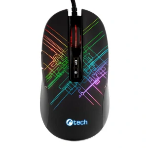 Myš C-Tech Dusk optická/7 tlačítek/3200DPI - černá