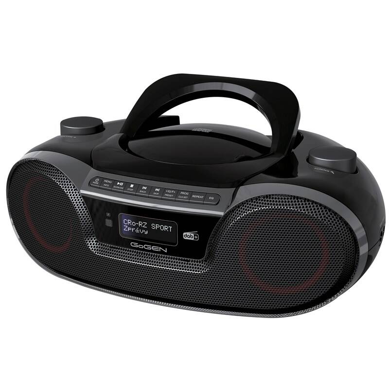 Radiopřijímač DAB+/CD GoGEN CDM 490 BTDABS černý/stříbrný