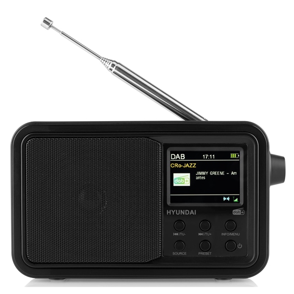 Radiopřijímač DAB+ Hyundai PR 650 BTDAB, černý