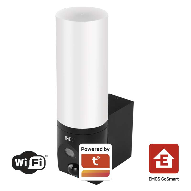 GoSmart Venkovní otočná kamera IP-300 TORCH s Wi-Fi a světlem, černá