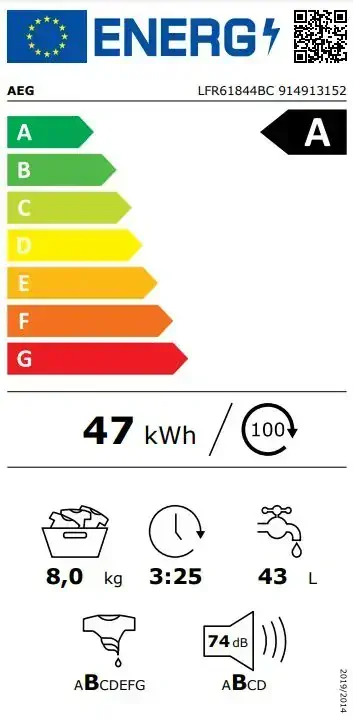 Pračka AEG ProSense™ 6000 LFR61844BC