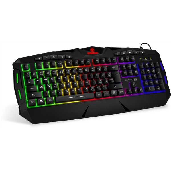 Klávesnice Connect IT Biohazard, CZ/SK - černá