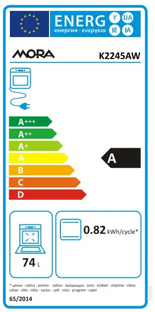 Sporák K50 Mora K 2245 AW