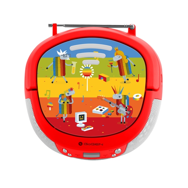 Radiopřijímač s CD GoGEN DÉČKO PŘEHRÁVAČ R, červený
