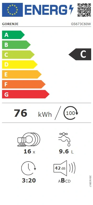 Myčka GORENJE GS673C60W
