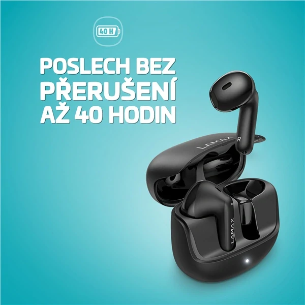 Sluchátka LAMAX Tones1 - černá