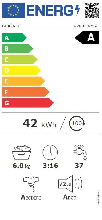 Pračka Gorenje W2NHEI62SAS