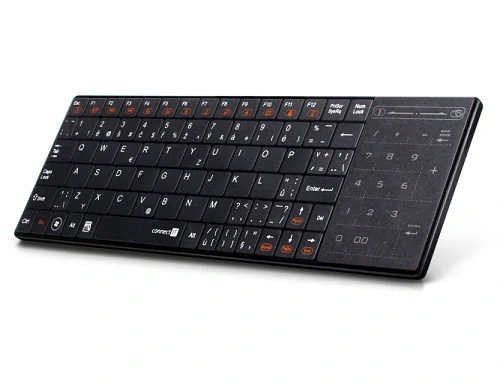Klávesnice Connect IT Wireless KW3100 SmartTV, CZ - černá