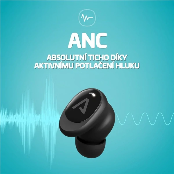  Sluchátka LAMAX SteelDots3, ANC - černá