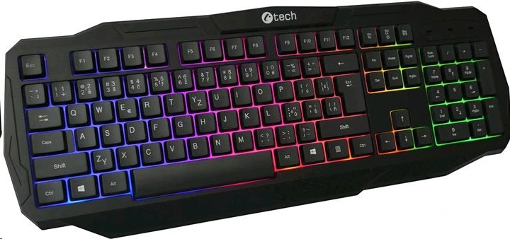 Klávesnice C-Tech Arcus, CZ/SK - černá