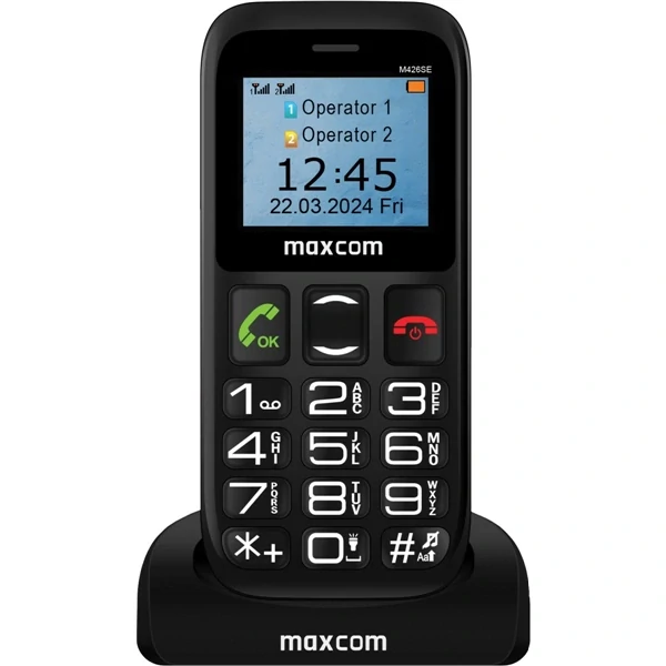 Mobilní telefon MaxCom Comfort MM426 SE - černý