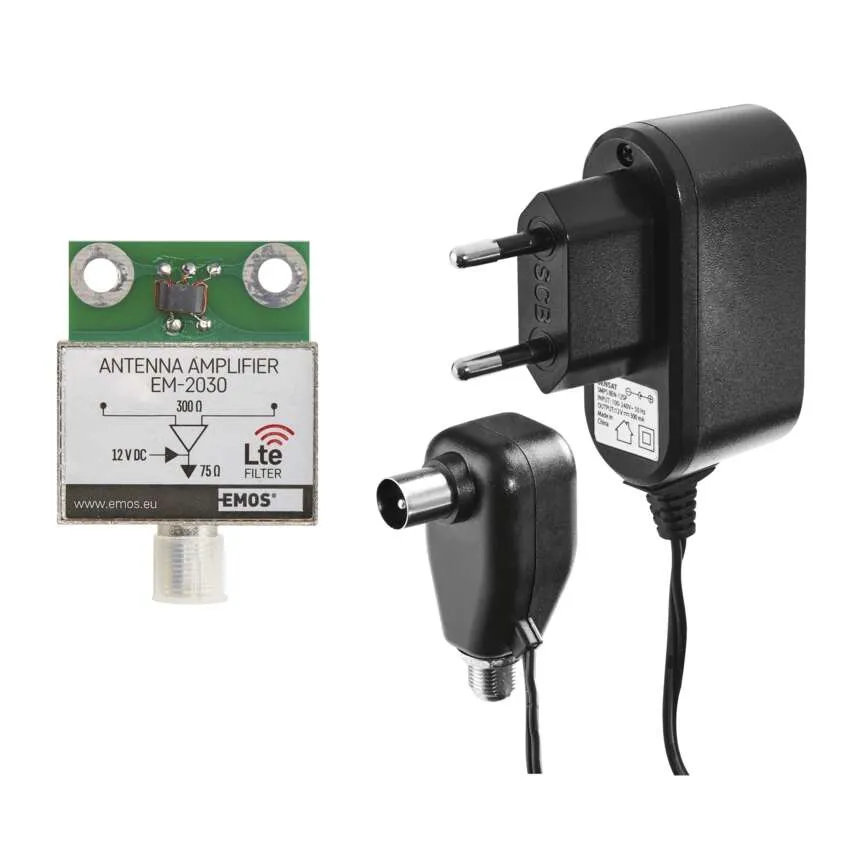 Anténa venkovní EM-030, 0–100 km, DVB-T2, DAB, filtr LTE/4G