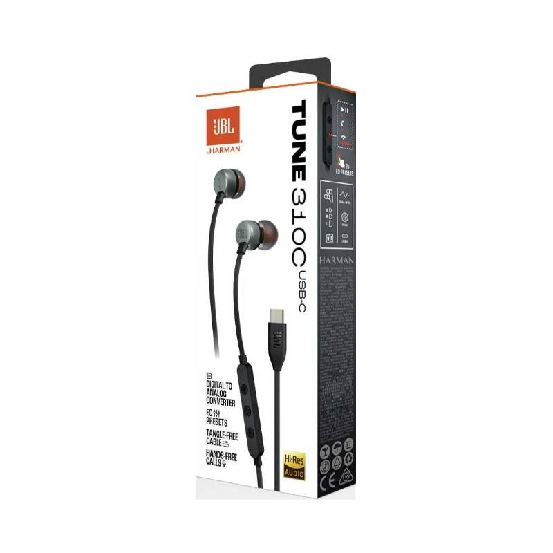 Sluchátka JBL Tune 310 USB-C černá