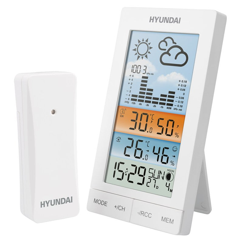 Meteorologická stanice Hyundai WS 2050 bílá