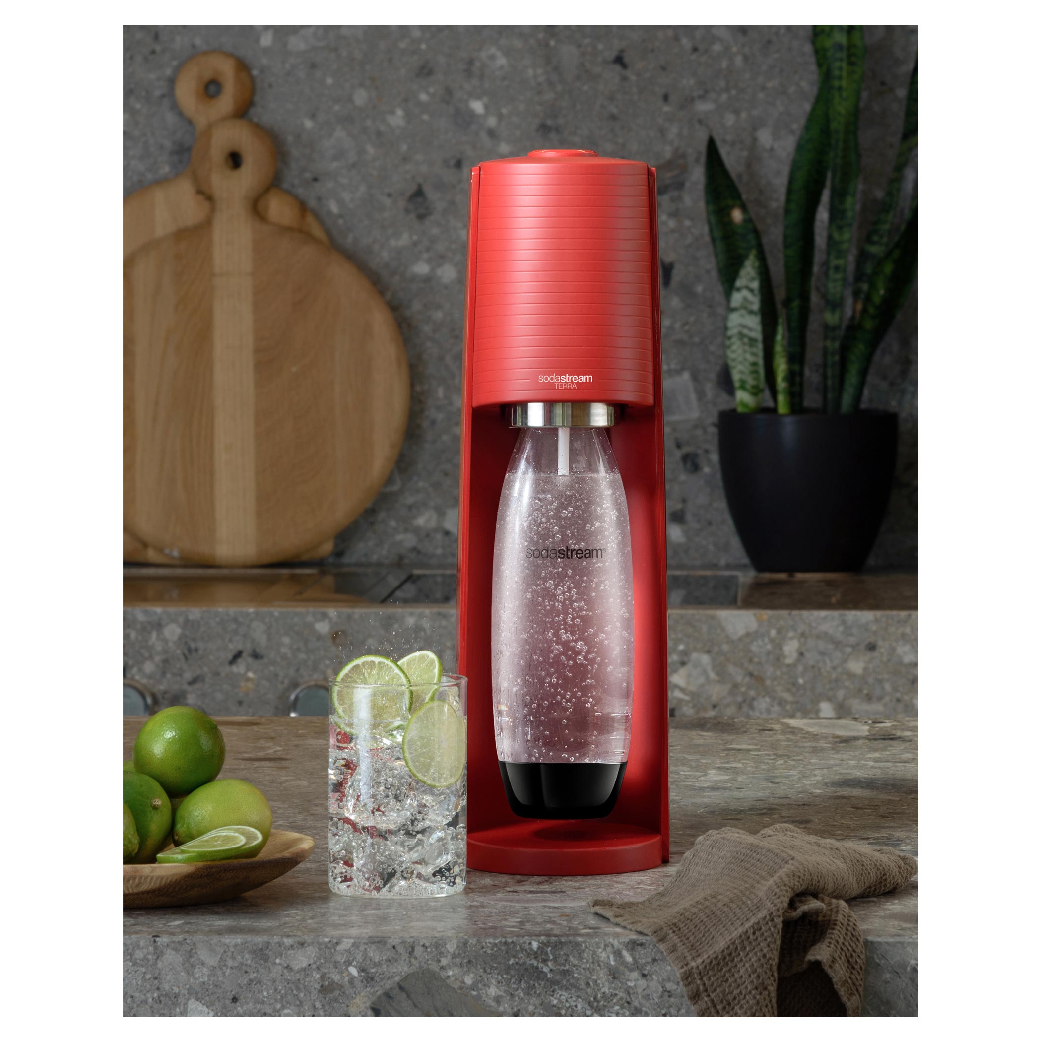 Výrobník perlivé vody Sodastream TERRA Red