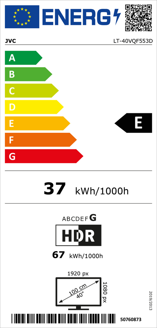 Televize JVC LT-40VQF553D