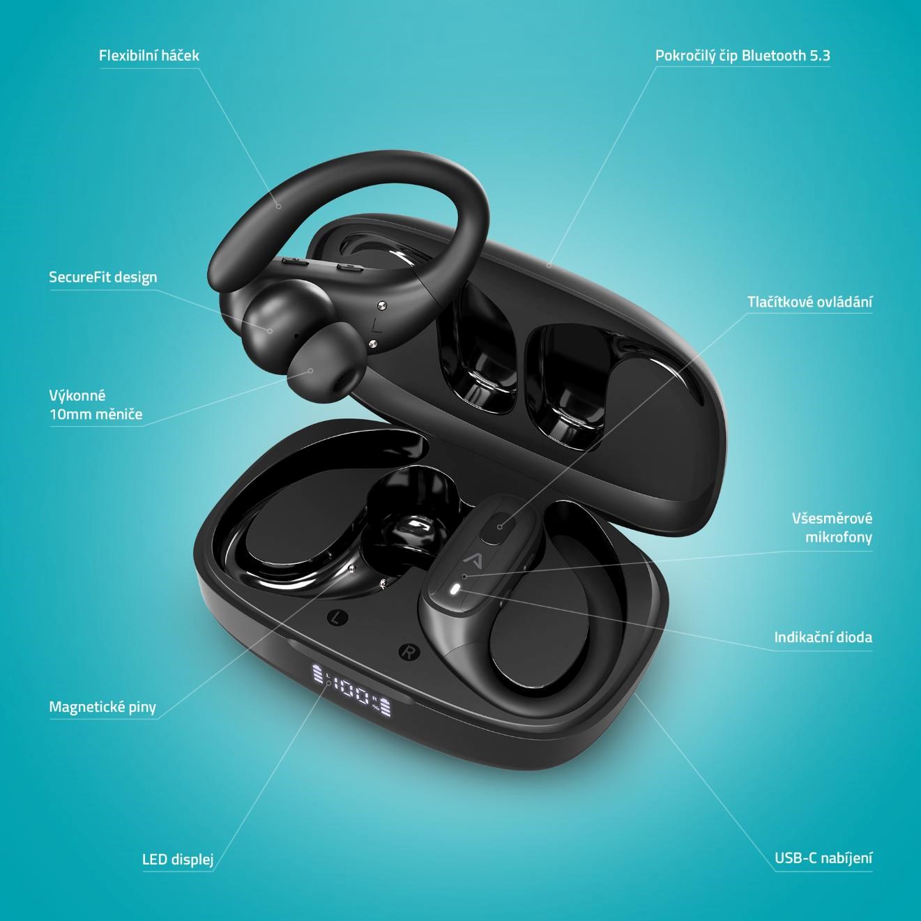 Bluetooth sluchátka LAMAX AirCore1