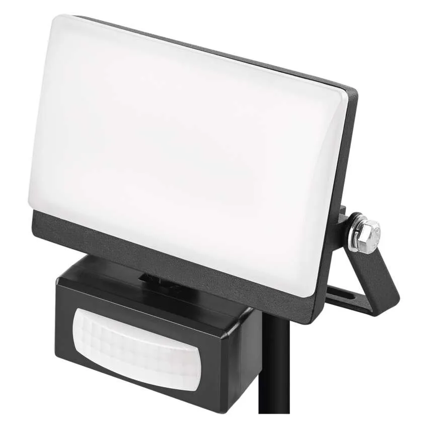 LED reflektor TAMBO EVO se senzorem pohybu, 10 W, 1000 lm, IP44, černý