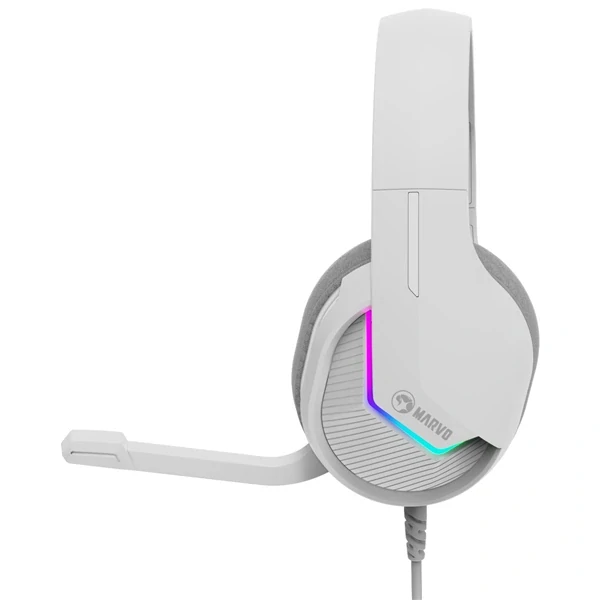 Headset Marvo H8618, USB 2.0 - bílý