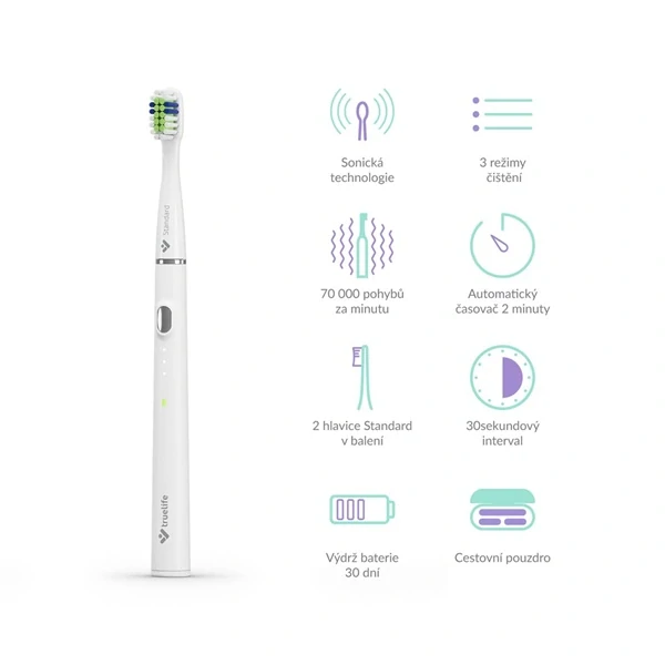 Zubní kartáček TrueLife SonicBrush Slim20 White