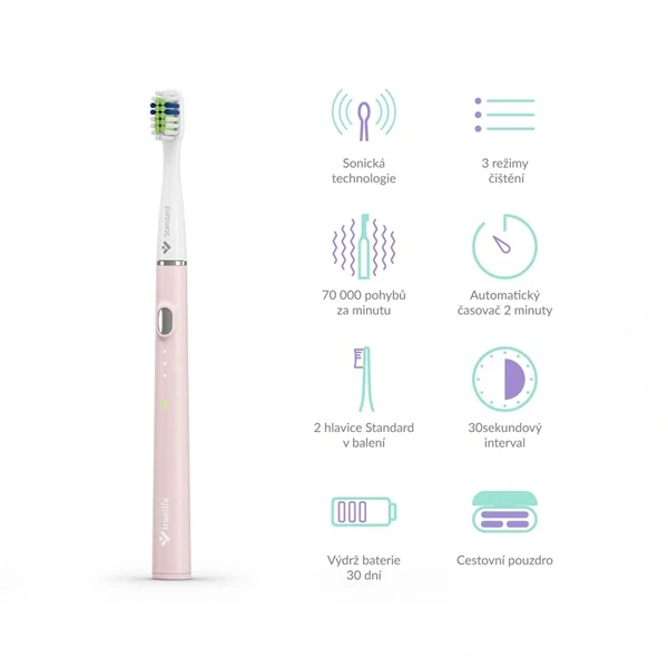 Zubní kartáček TrueLife SonicBrush Slim20 Pink  