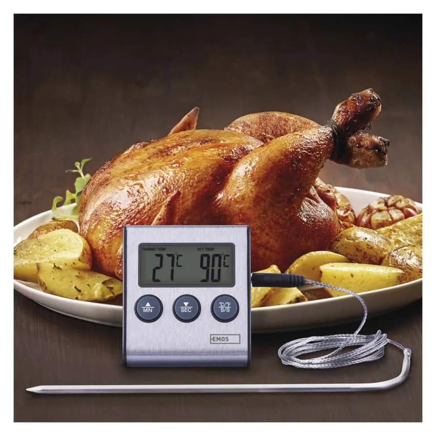 Digitální grilovací teploměr a minutka E2157