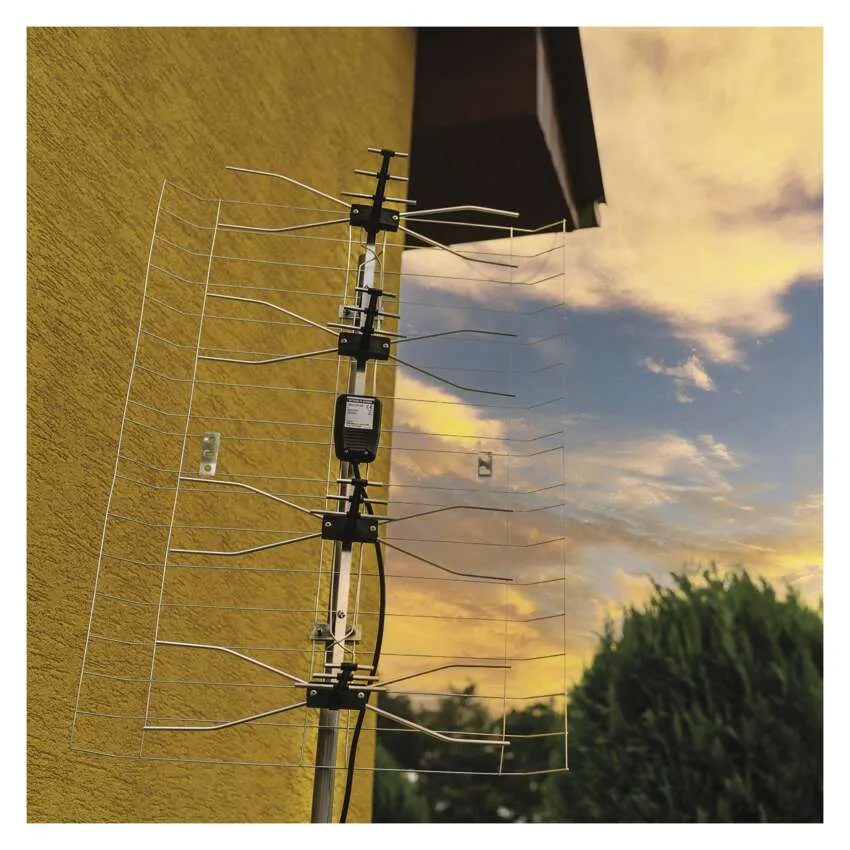 Anténa venkovní EM-030, 0–100 km, DVB-T2, DAB, filtr LTE/4G