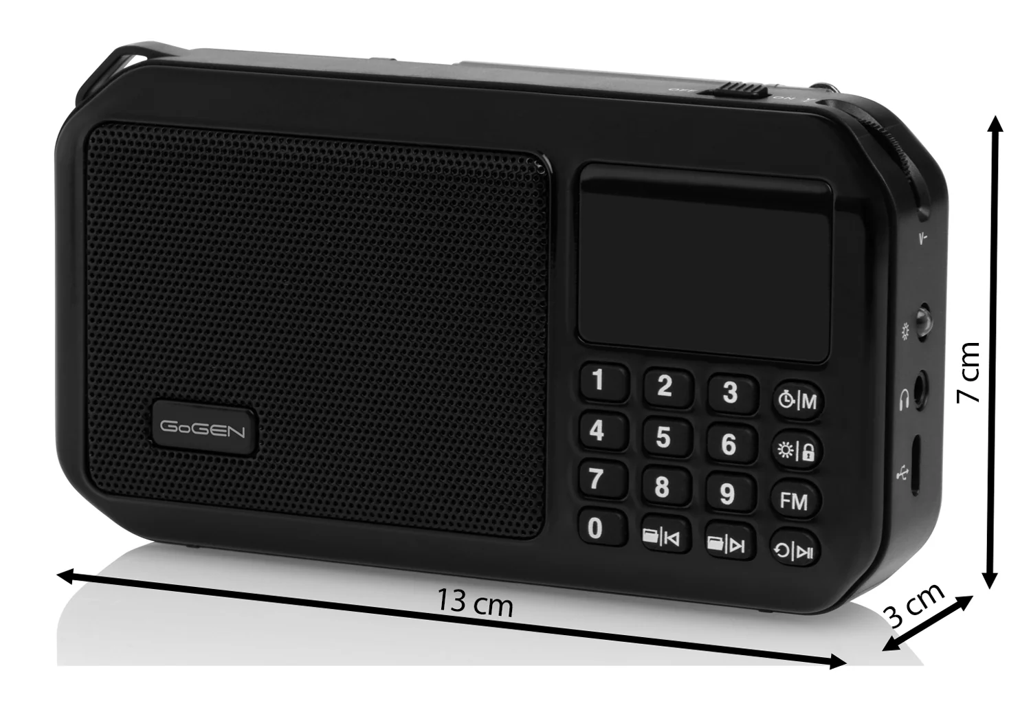 Radiopřijímač GoGEN FMP 125 BTB černý