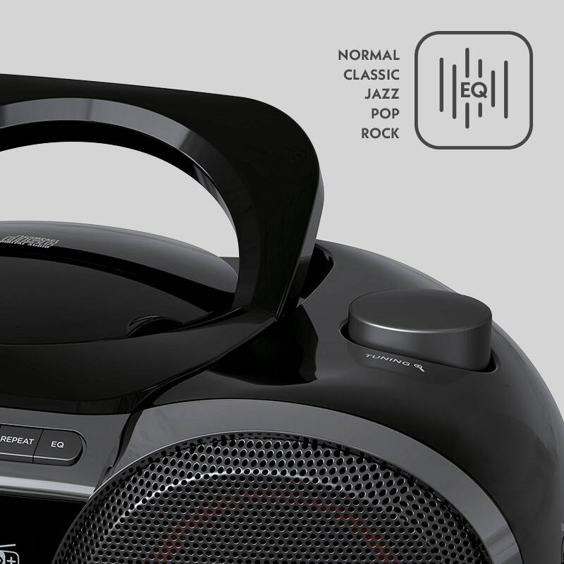Radiopřijímač DAB+/CD GoGEN CDM 490 BTDABS černý/stříbrný