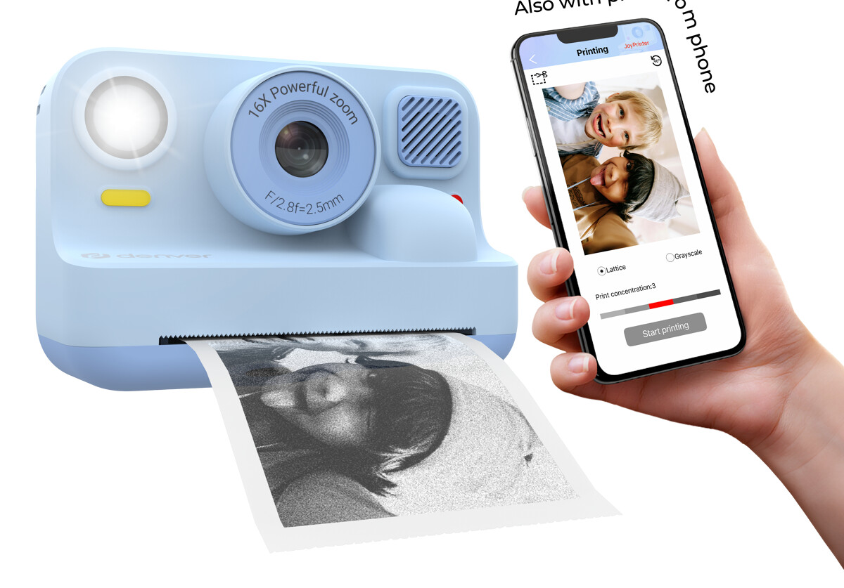 Dětský fotoaparáT Denver KPC-1374BTBU - s tiskárnou a Bluetooth