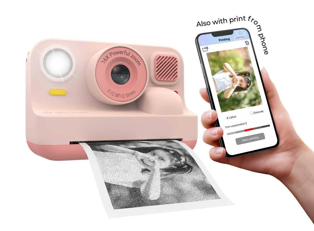 Dětský fotoaparáT Denver KPC-1374BTRO - s tiskárnou a Bluetooth