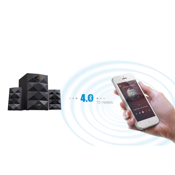 Reproduktory Fenda F&D A180X 2.1 bluetooth, rádio, USB, dálkové ovládání - černé
