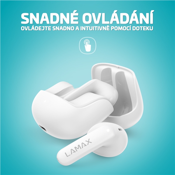 Sluchátka LAMAX Tones1 - bílá