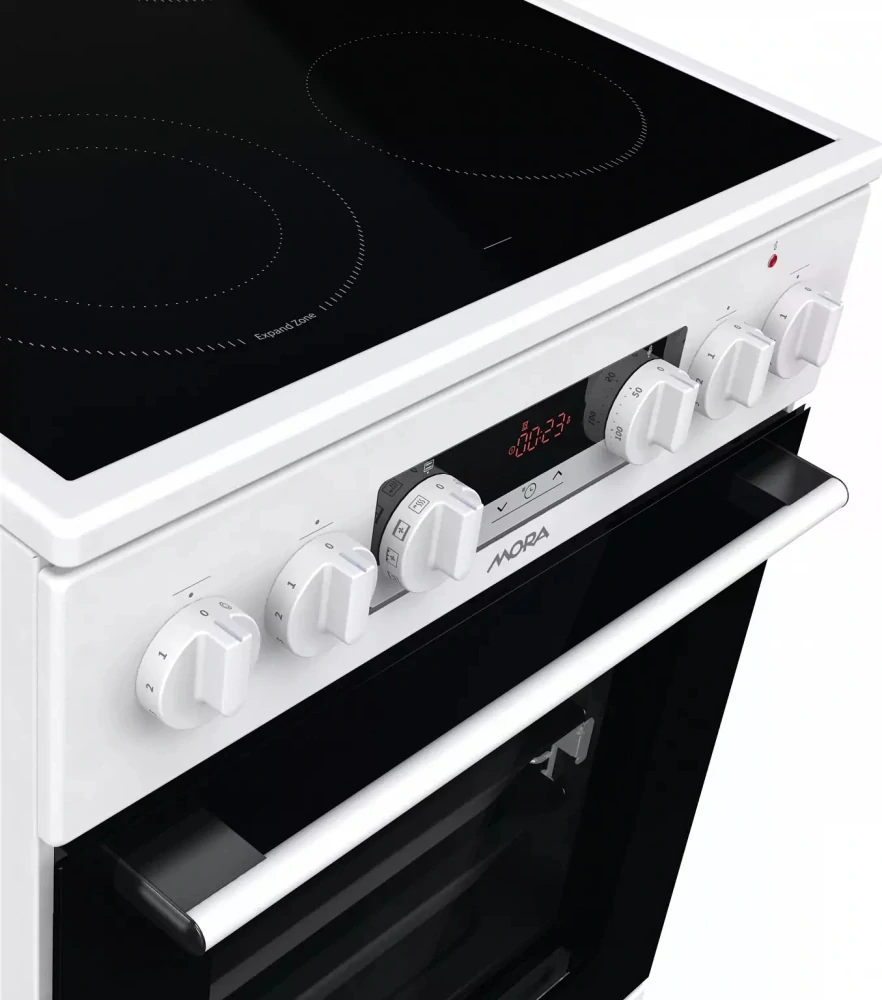  Autorizovaný prodejce Autorizovaný prodejce Sklokeramický sporák Mora C 8678 BW bílý - Duozóna