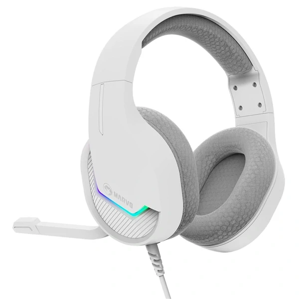 Headset Marvo H8618, USB 2.0 - bílý