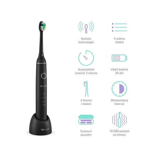 Zubní kartáček TrueLife SonicBrush Compact Black