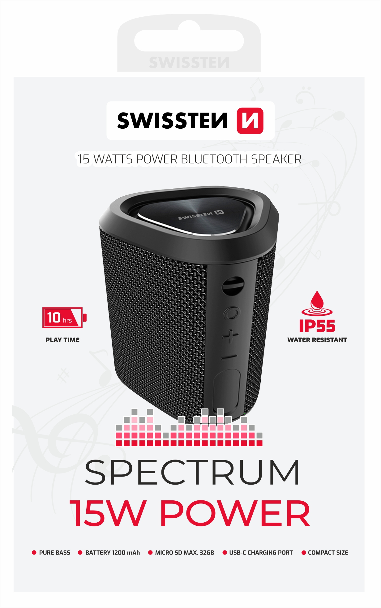 Bluetooth reproduktor SWISSTEN SPECTRUM 15W