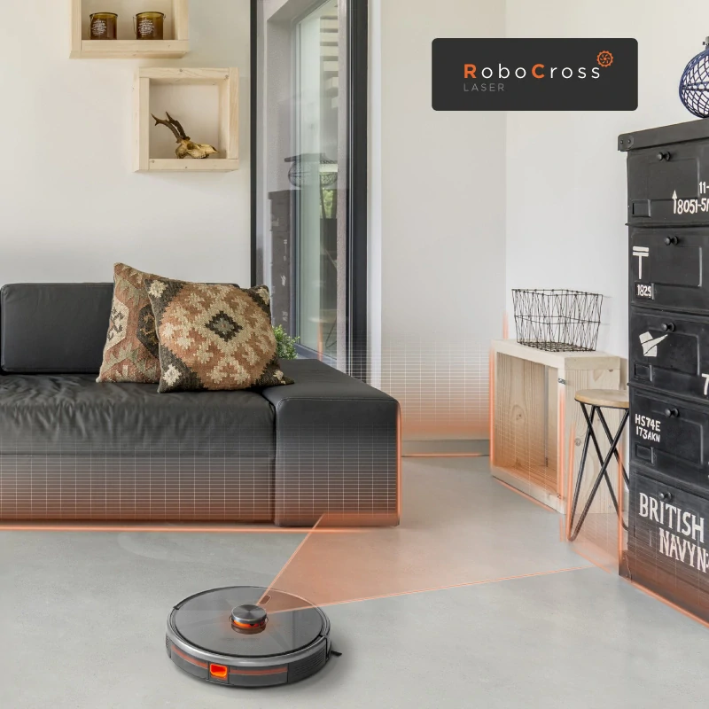 Robotický vysavač s mopem 2 v 1 RoboCross Laser VR3115