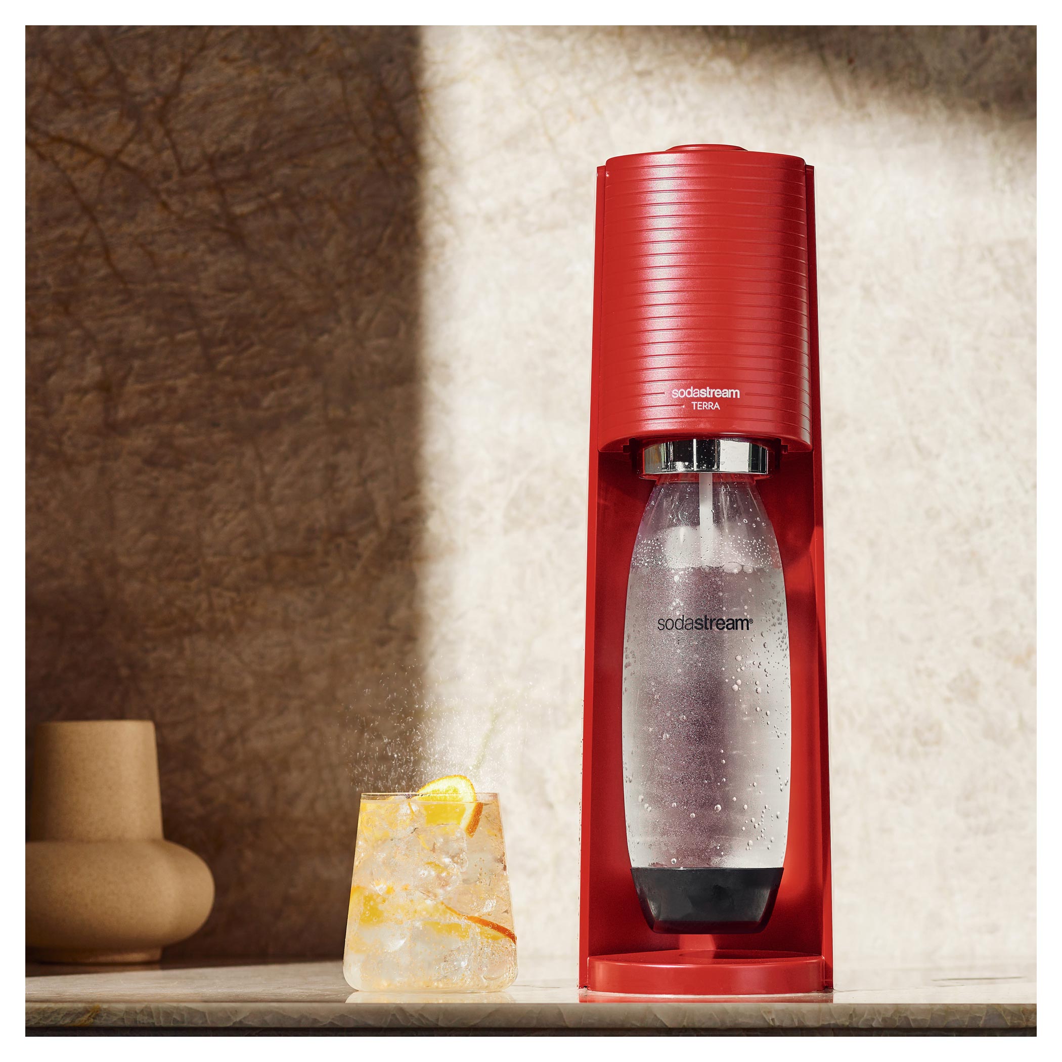 Výrobník perlivé vody Sodastream TERRA Red