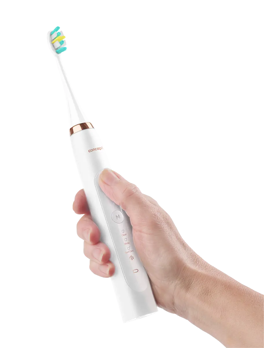 Sonický zubní kartáček Concept ZK7010, s cestovním pouzdrem PERFECT SMILE, white