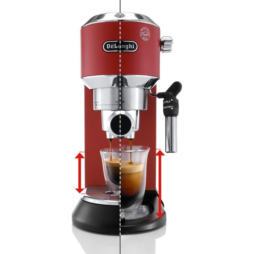 Espresso DeLonghi Dedica EC 685.R pákový kávovar, červená