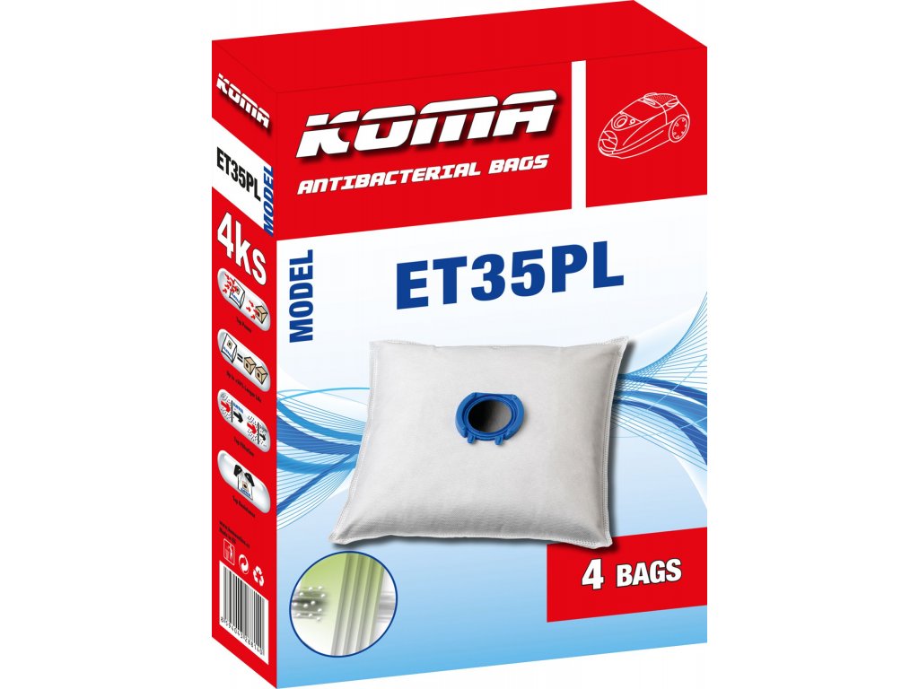 ET35PL - Kompatibilní se sáčky ETA Unibag (balení v krabičce) ET35PL_KRA 