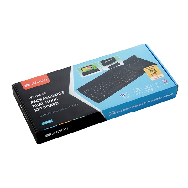 Klávesnice Canyon Dual-Mode, 2,4GHz i Bluetooth