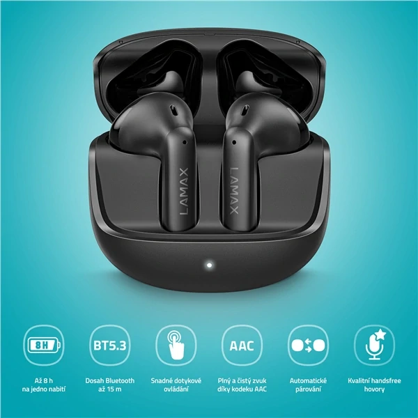 Sluchátka LAMAX Tones1 - černá